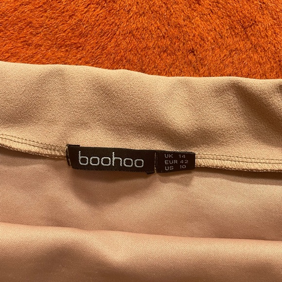 Pink Asymmetrical Pencil Skirt - Picture 5 of 5